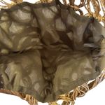 American Eagle  Woven Purse Handbag Women's‎ 16" x 20" Tan Boho Western Hippie Photo 4