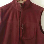 G.H. Bass & Co. Fleece Vest Bugundy Size Medium Red Photo 6
