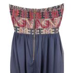 YA Los Angeles Strapless Aztec Print Tapestry Top Silk Blend Lined Bottom Dress L Photo 4