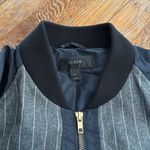 J.Crew  | Pinstripe Wool Bomber Jacket Size medium Photo 3