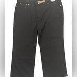 J.Crew High Rise Slim-Wide Jean Size 36 Black in 1996 Semi Stretch Photo 4