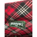 American Eagle Womens Plaid Skirt Size 0 Red Schoolgirl Clueless Preppy Pleated Photo 4