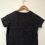 Adidas Solid Dark Gray Short Sleeve V-Neck Logo Activewear Tee T-Shirt Small S Photo 6