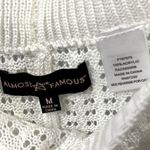 Almost Famous  2 Piece Scalloped Crochet Coverup High Waist Shorts Tank Set M Photo 13