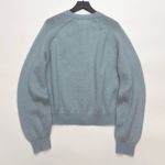 Doen Petra Alpaca Merino Wool Crewneck Button Knit Cardigan Sweater S Blue Photo 12