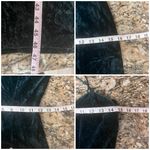 Studio J Vintage Green Crushed Velvet Maxi Dress Spaghetti Strap Slit Gothic XS Photo 3