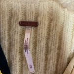 Free People Women's Super Slalom Sweater Vest Size XS Yellow Full Zip Knit 70s Photo 5