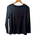 J.Jill Top Women S Black Long Sleeve Pima Crew Neck Tee 100% Pima Cotton Fall Photo 0