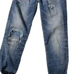 American Eagle Super Stretch women's size 0 short women's distressed blue Photo 4