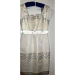 Marchesa Voyage Arabian Stars Align Sheath by size 4 Gold Photo 5