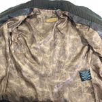 Guess Vintage Chocolate Brown Fitted Leather Jacket Photo 4