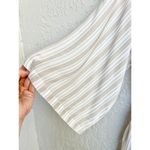L'Academie Dolman Sleeve Striped The Alphonsine Romper White Beige Women's XS Photo 5