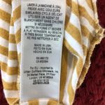 Free People FP Yellow Striped Oversized Destroyed Holey Shirt Photo 6