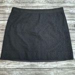 J. Crew Factory Women's Black Lace Overlay Short Mini Pencil Skirt 6 Side Zipper Photo 0