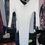 Guess White Knit MIDI Dress Photo 1