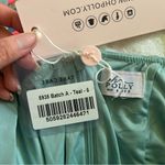 Oh Polly NWT Clementine Cold Shoulder Mini Dress in Teal Size 2 Photo 6