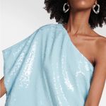 The Frankie Shop NWT Gloria Sequin Dress Blue Size Photo 2