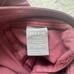 Torrid Feel the Fit Maroon Pants with Rolled Ankle Size 22 Photo 3