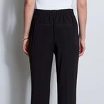 Elie Tahari Elite Tahari PLEATED BLACK STRAIGHT LEG PULL ON PANT Photo 4