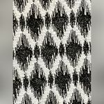 Loft  Diamond Jacquard Black Gold Mini Pencil Skirt Photo 3