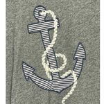 J.Crew ANCHOR GRAY SHORT SLEEVE SWEATSHIRT TOP SIZE MEDIUM Photo 2
