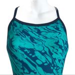 Sporti Light Wave Thin Strap One Piece Swimsuit Size 32 Green Photo 3