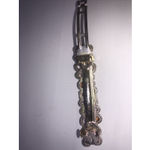 MULTI COLOR BROWN LUCITE JEWELED METAL HAIR BARRETTE‎ Photo 3