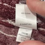 Garnet Hill  Sweater Womens Large Signature Eco Merino Wool Cardigan Maroon Photo 5