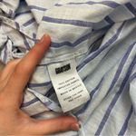 Anthropologie Grayson Flannel Striped Longsleeve Button Up Blouse Size Small Blue Photo 3