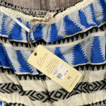 Elan  Aztec periwinkle strapless jumpsuit size medium NEW Photo 4