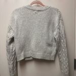 Jessica Simpson Gray Cable Knit Sweater Photo 3
