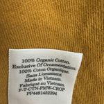 Everlane Women’s Mustard Crop Tank Top Organic Cotton Size M Photo 5