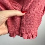 Loft Size L Top Clip Dot Smocked Ruffle V Photo 8