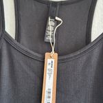 SKIMS Cotton Rib Long Cami Dress in Soot, Size X-Small Photo 8