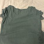 Trixxi Green Ribbed Baby Tee Photo 2