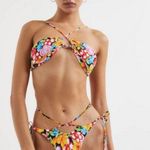 For Love & Lemons ππ Tiana String Bikini Bottom ~ Black Floral Print S NWT Photo 2