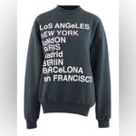 ANINE BING  City Love Sweatshirt Charcoal Size M Photo 2