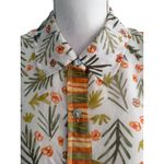 Sigrid Olsen  Collection 100% Silk Tropical Button Down Lightweight Blouse Sz 1X Photo 1