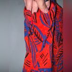 Alexis  x Target Dress Tropical Leaf Tie Strap Midi‎ Beach Beachy Size Large Photo 4