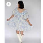 Floral Blue and White Dress Photo 3