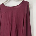 Lovers + Friends NEW  Maroon Top Blouse High Low Long Split Sleeves Size XS Photo 7
