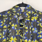 Elan Mockneck Coquette Old Money Pleated Puff Sleeve Backless Crop Top Medium Photo 9