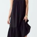 J.Crew  Black Ruffle Beach Dress‎ in Airy Gauze Size Small/Medium Photo 0