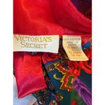 Victoria's Secret  Vintage Floral Paisley  Robe Duster Kimono Red blue Y2K gold l Photo 2