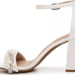 Kelly & Katie Women's Drema Satin Heels with Ankle Strap  Photo 1