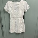 House of Harlow  X REVOLVE 1960 Della Mini Dress White XS NEW Eyelet Embroidered Photo 5