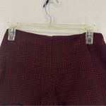 Forever 21  High Waist Plaid Shorts Zipper Small Red Photo 1