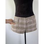 Free People Micro Shorts Plaid Trouser Shorts Summer Boho Medium Photo 6