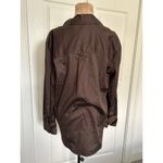 Madewell $88 Utility Stretch Slim Long Sleeve Shirt Top Dark Carob Sz S NS410 Photo 8