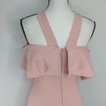 Nookie  HERMOSA Off Shoulder Ruffle‎ MIDI DRESS in Blush | NWT| SMALL Photo 6